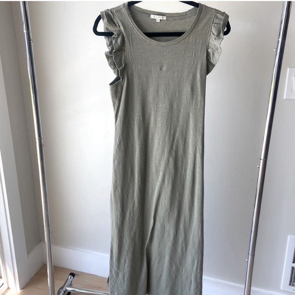 Z Supply khaki green sleeveless dress
